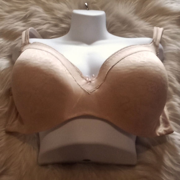Cacique Nude Lace Covered Balconet Bra- 46DD - Picture 7 of 13